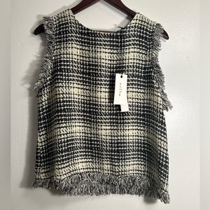 NWT - Maven West Woven Fringe Tank Size Medium